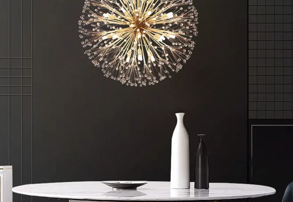 globe chandelier crystal